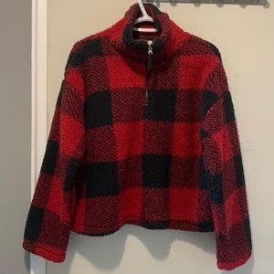 Loose fitting slightly fuzzy sweater